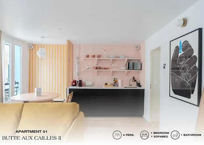 Apartamento Beauquartier - Butte Aux Cailles Ii París